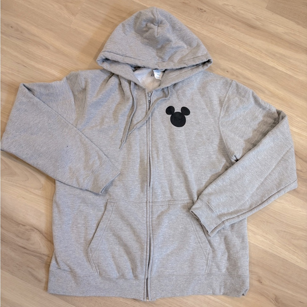 Disney grey Mickey zip-up hoodie